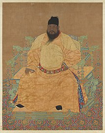 Retrato sedente del emperador Xuande, c. 1425-35.