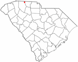 Location of Chesnee, South Carolina