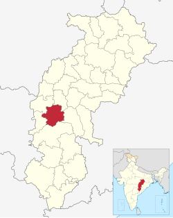 Location in Chhattisgarh