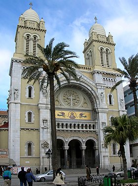 Cathédrale Saint-Vincent-de-Paul et Sainte-Olive de Tunis.
