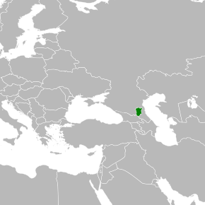 Kart over Den tsjetsjenske republikken Itsjkeria