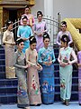 Image 13Thai women wearing Isan Modifide sinh dress for Boon Bang Fai festival in Roi Et (from Culture of Thailand)