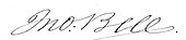 signature de John Bell (1796-1869)
