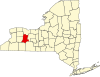 Округ Ливингстон на карте штата.