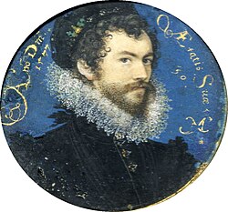 Autoportret Nicholasa Hilliarda, cca. 1577.