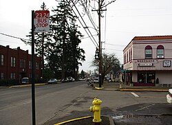 Old commercial district on Edgewater Street