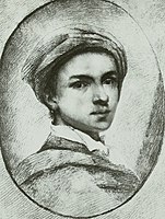 Юный Иоганн Кристиан Бах, сын композитора Иоганна Себастьяна Баха, между 1750 и 1754.