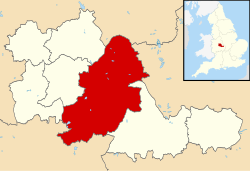 Shown within the West Midlands county