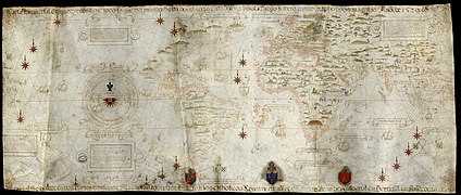 Zemljevid Dioga Ribeira, izdelan leta 1529, je bil prvi, ki je prikazal Pacifik približno v pravi velikosti