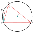 Diagrama para probar la ley de senos