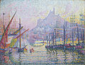 Paul Signac: Marseilles-i kikötő (1906)