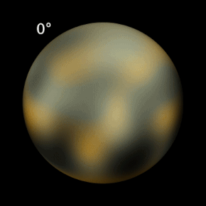 Carte de Pluton établie à partir des observations du télescope spatial Hubble[Note 2]