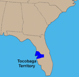 Map of Tocobaga Indian Territory