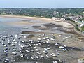 The harbour of Gorey falls dry at low tide