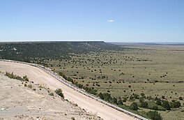 De noardwestlike râne fan 'e Llano Estacado