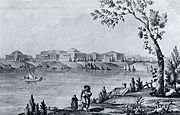 Կայսերական Պելլա ամառային պալատ, կրում էր Մակեդոնացու ծննդավայր Պելլա քաղաքի անունը[22], 1785 թվական, չի պահպանվել նկարիչ՝ Ջակոմո Կվարենգի
