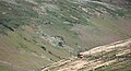 The Snaefell Mountain Railway on the ascent of Snaefell