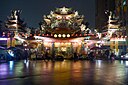 ☎∈ Main facade of Ciyou Temple in Songshan, Taipei.