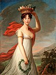 Flora olarak Julie Lebrun; Élisabeth Vigée Le Brun; yakl. 1799; tuval üzerine yağlıboya; 129.5 x 97.8 cm; Güzel sanatlar müzesi (St. Petersburg, Florida, ABD)