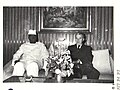 Ahmed Sékou Touré avec le président Nicolae Ceaușescu de la Roumanie.