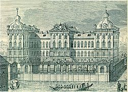 Palacio Aníchkov en 1750.