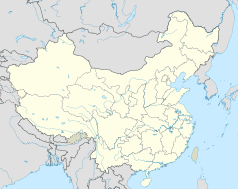 Mapa konturowa Chin, po prawej nieco na dole znajduje się punkt z opisem „Cerkiew św. Mikołaja”