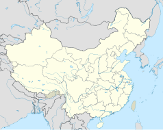 Mapa konturowa Chin, po prawej nieco u góry znajduje się punkt z opisem „Jinzhou”