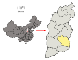 Location of Zhangzi County