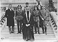 Princ Fajsal v Paříži během mírové konference v roce 1919