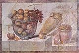 Natură moartă, frescă, Casa Iulia Felix, Pompei