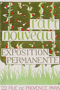 Poster by Félix Vallotton for the new Maison de l'Art Nouveau (1896)