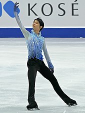 Hanyu in his short program at the 2019–20 Grand Prix Final