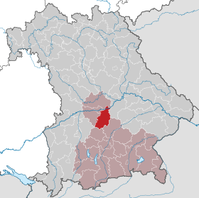 Localisation de Arrondissement de Pfaffenhofen an der Ilm