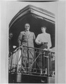 1932 Democratic presidential nominee Franklin D. Roosevelt and his wife Eleanor on a whistle-stop tour for his campaign