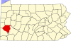 Localização do Condado de Allegheny