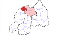 Shown within Northern Province and Rwanda