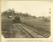 Upper Logan Terminal Station on the Beaudesert Tramway, 1903