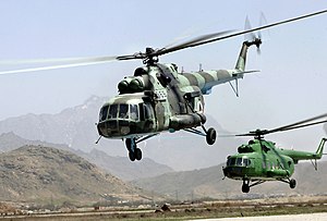 Afganistan Hava Kuvvetleri'ne ait bir Mi-17
