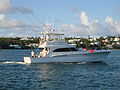 مركب تأجير كبيرة مخصصة لـ الأسماك الكبيرة في جزر برمودا.