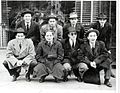 Sheehy Society; standing left to right Dr. Bernard Crowe, Gab Murphy, Eugene Emond, unknown, kneeling: Tom Fitzpatrick, unknown, unknown, Lawrence Emond (pic owned/used by permission by the Emond Family)