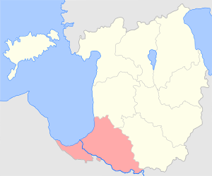 Рижский уезд на карте