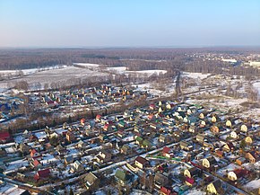 аэрофотография деревни в 2014 году