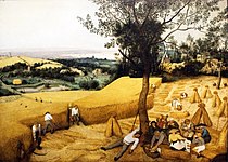 Maiziorum messis a Petro Bruegel Seniori picta.