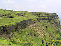 Visapur fort walls from outside