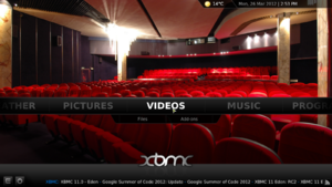 XBMC 11.0 Home 銀幕