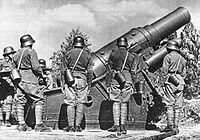 Австро-венгерская 305-мм мортира «Шкода» на службе в вермахте