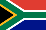 Vlag van Republiek van Zuid-Afrika / Republiek van Suid-Afrika / Republic of South Africa