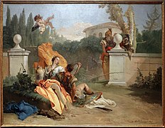 Giovanni Battista Tiepolo: Rinaldo und Armida im Garten, 1742–1745, Art Institute of Chicago