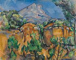 Paul Cézanne: Berget Sainte-Victoire, sett från Steibruch Bibémus