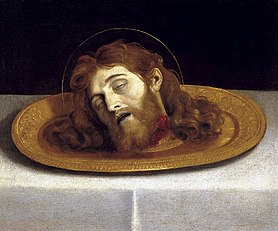 The head of the Baptist. Real Academia de Bellas Artes de San Fernando, Madrid.